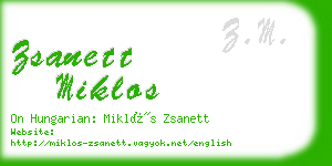 zsanett miklos business card